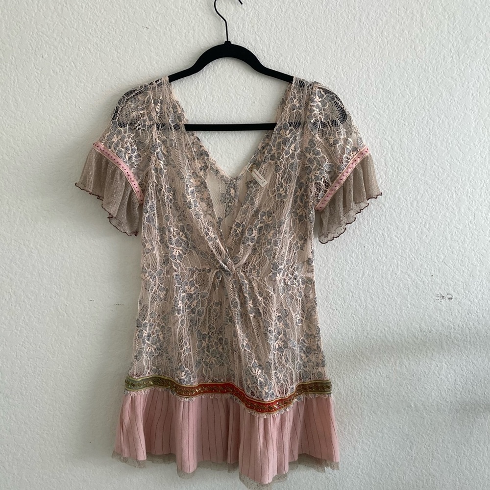 Free People Boho Lace Blouse
